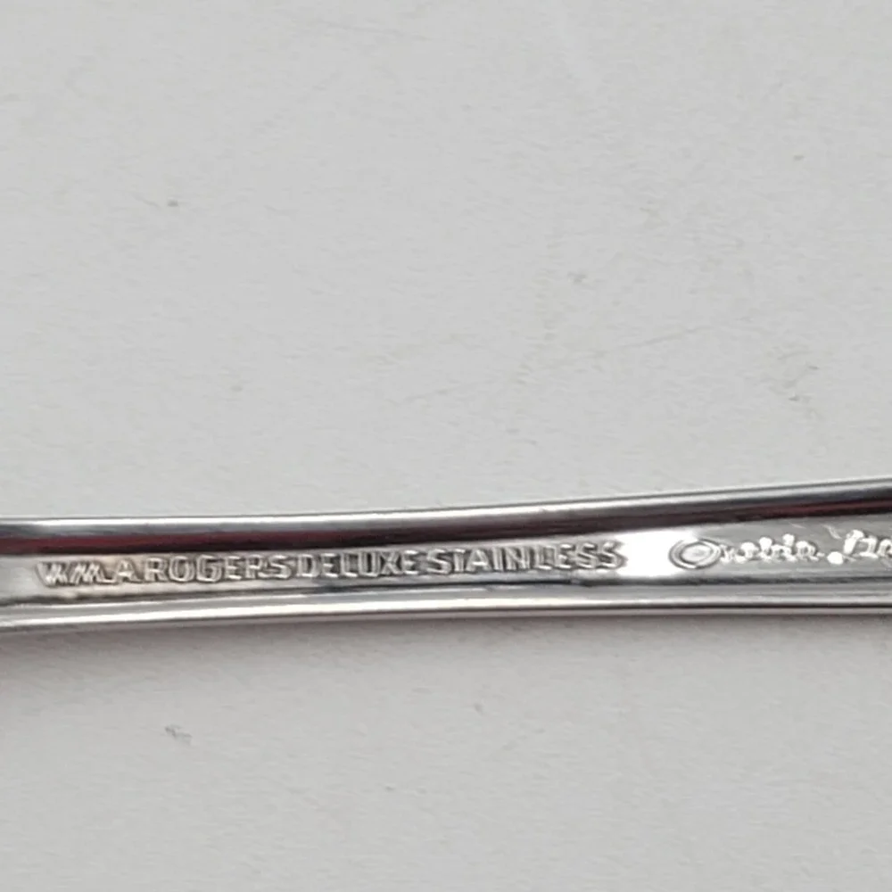 9pc Oneida Summer Mist Autumn Glow Wm A Rogers Deluxe Stainless Flatware Set
